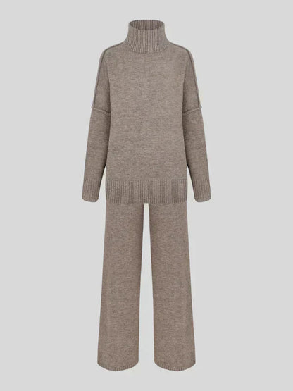 Dam Loungewear Set Turtleneck Mjuk Tyg-5