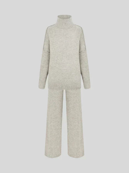 Dam Loungewear Set Turtleneck Mjuk Tyg-2