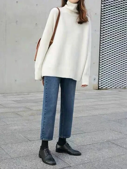 Kvinnors Turtleneck Tröja i 100% Cashmere – Elegant Normal Passform för Vardags och Formella Tillfällen 8