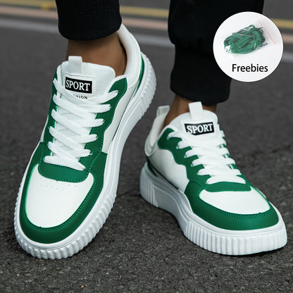 Herr Sneakers Vintage Låg Top Snörning Textil-5