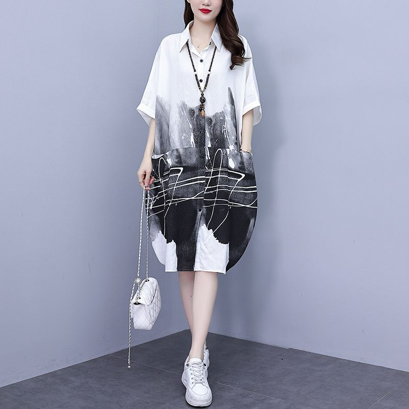 Dam Klänning Tunika Modern Design Polyester-1