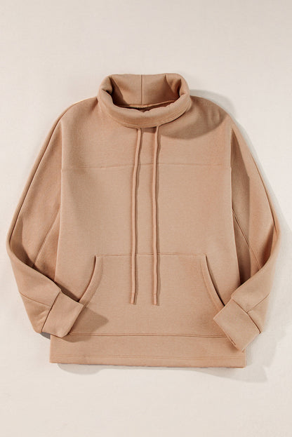 Stickad Dam Tröja Turtleneck Klassisk Andningsbart Material 5