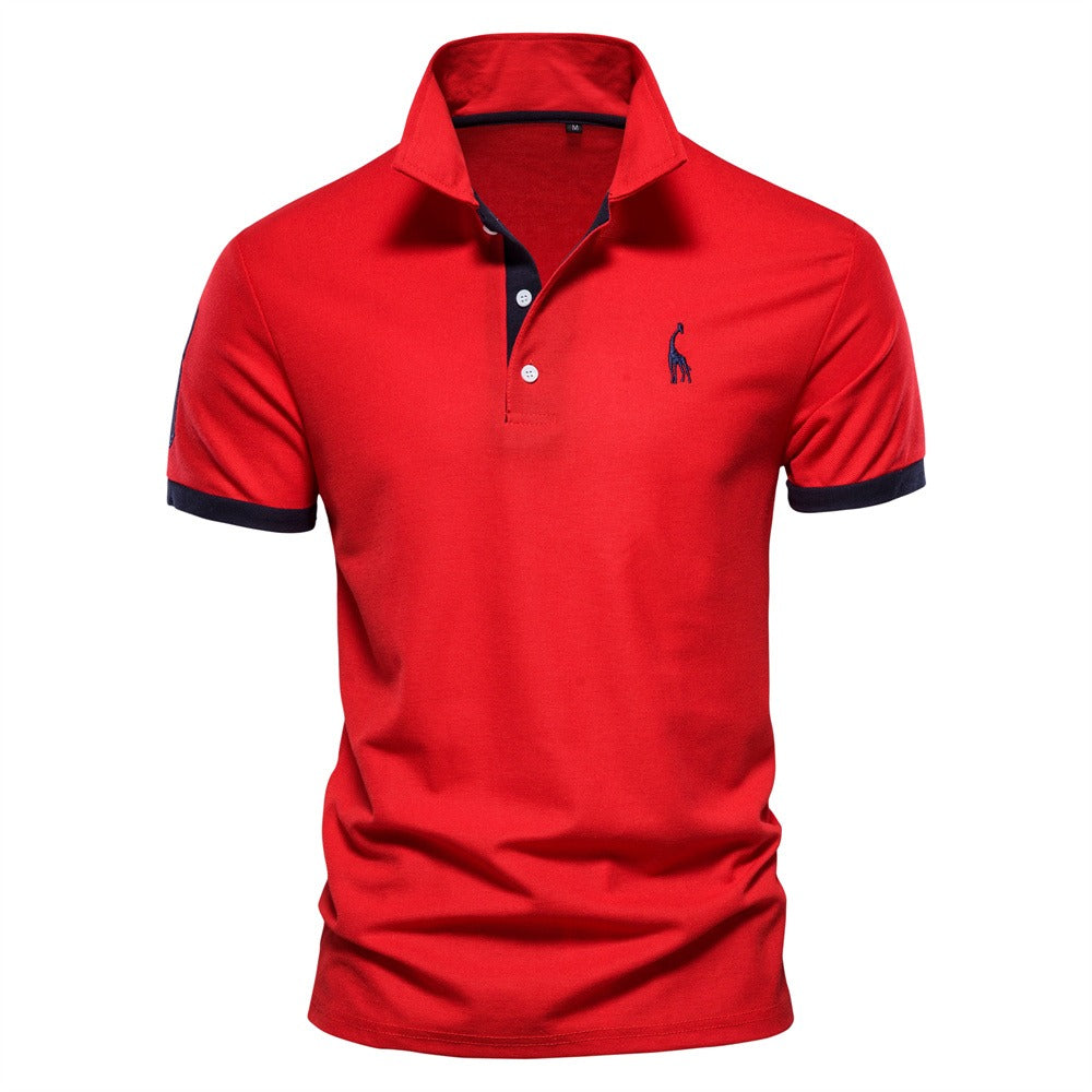 Herren Polo T-shirt Klassisk Bomull 5