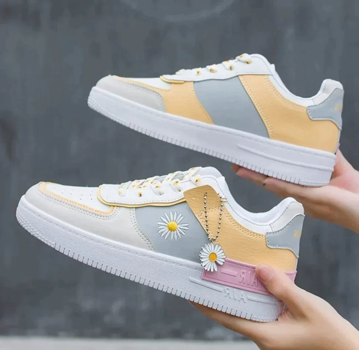 Dam Sneakers Retro Stil Högkvalitativt Material Komfort Skor-3