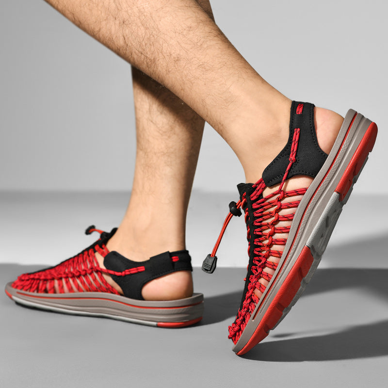 Variant image for Unisex Sommarskor Justerbara Remmar Vadderad Sula Paracord-Tyg-15