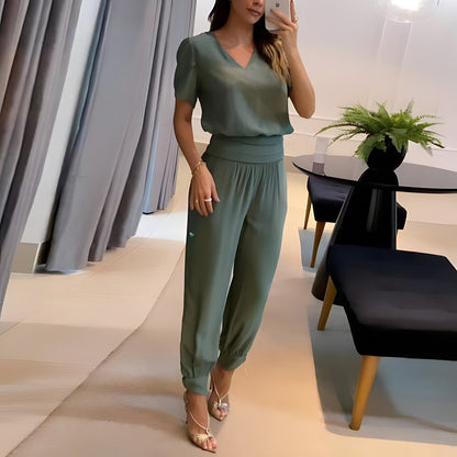 Damkläder Blus och Byxor Modern Design i Bomull och Elastan 5