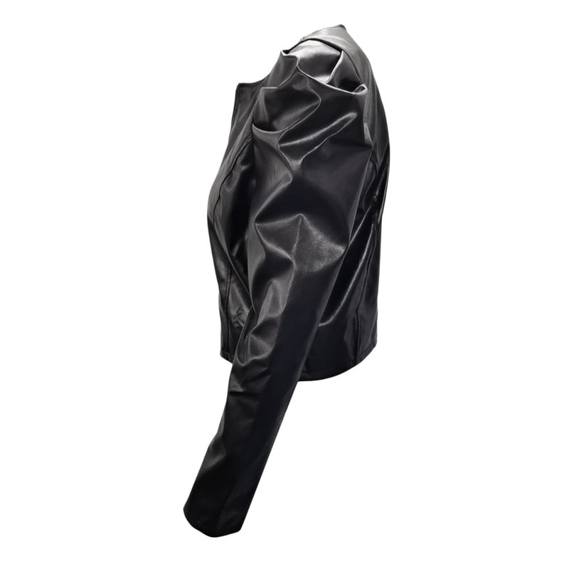 Damjacka Figurnära Syntetläder Trendig Design-6