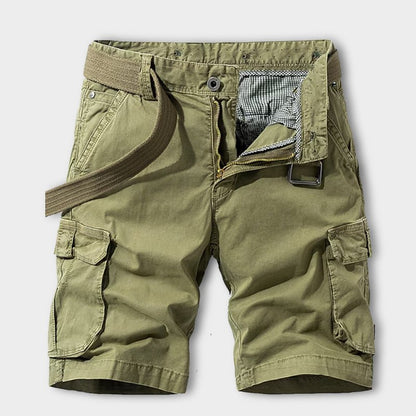 Herr Shorts Justerbart Bälte Lätt Bomull 3