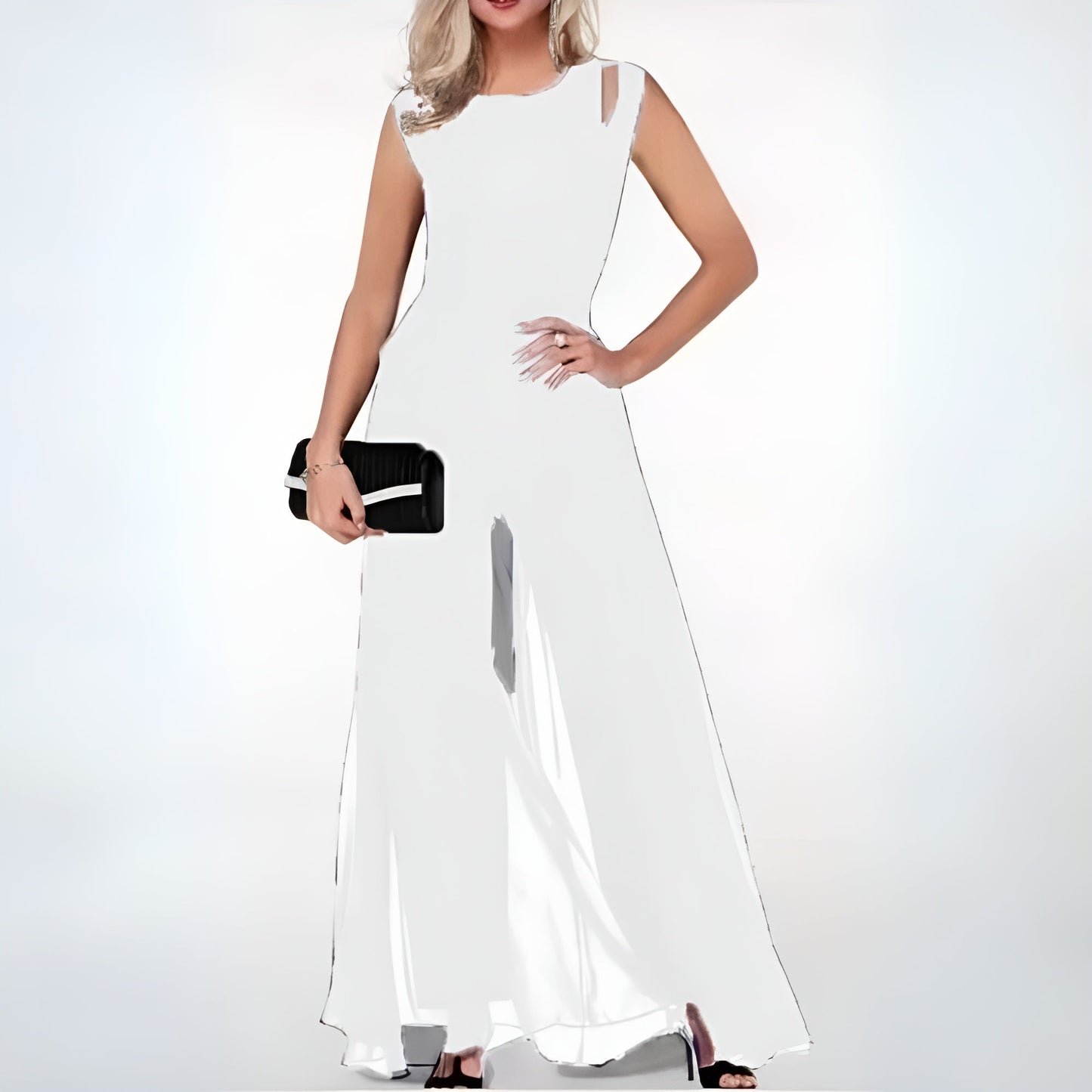 Dam Jumpsuit med Elegant Design, Mjuk Tyg och Fickor – Bekväm Passform för Varje Tillfälle 6