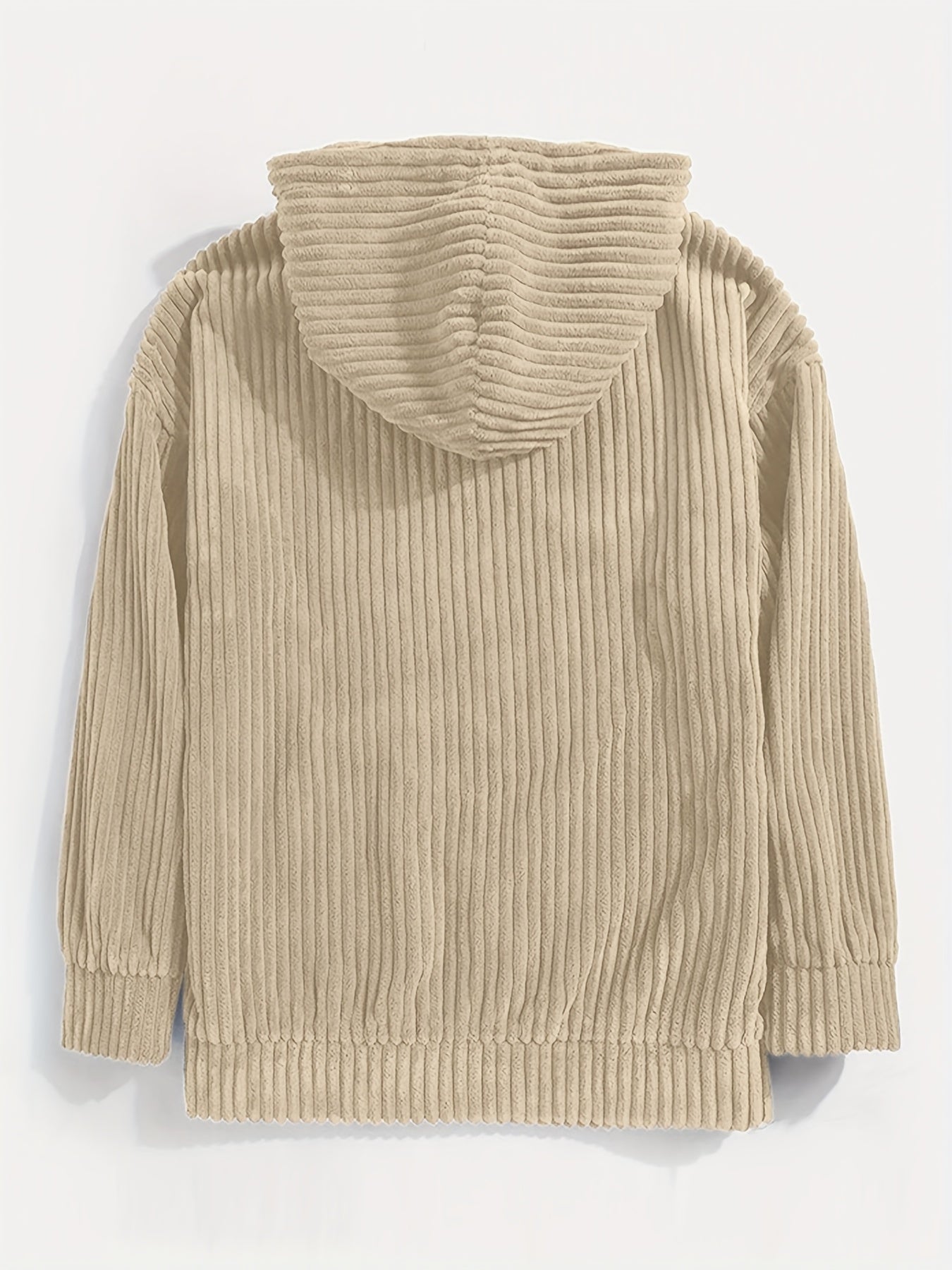 Hoodie Herr Minimalistisk Design Mjuk Bomull-4