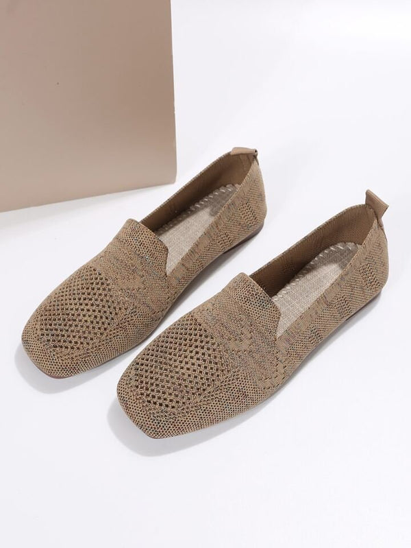 Bekväma Loafers Dam Andningsbart Mesh Slip-On Skor-4