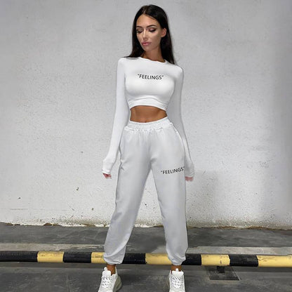 Variant image for Dam Träningsdräkt Croppad Topp Joggingbyxor Polyester-2