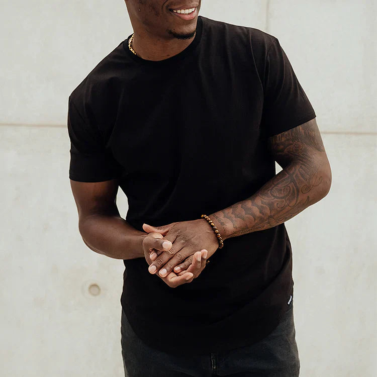 Variant image for Herr T Shirt Sportig Stil i Mjuk Polyester för Träning och Fritid-17