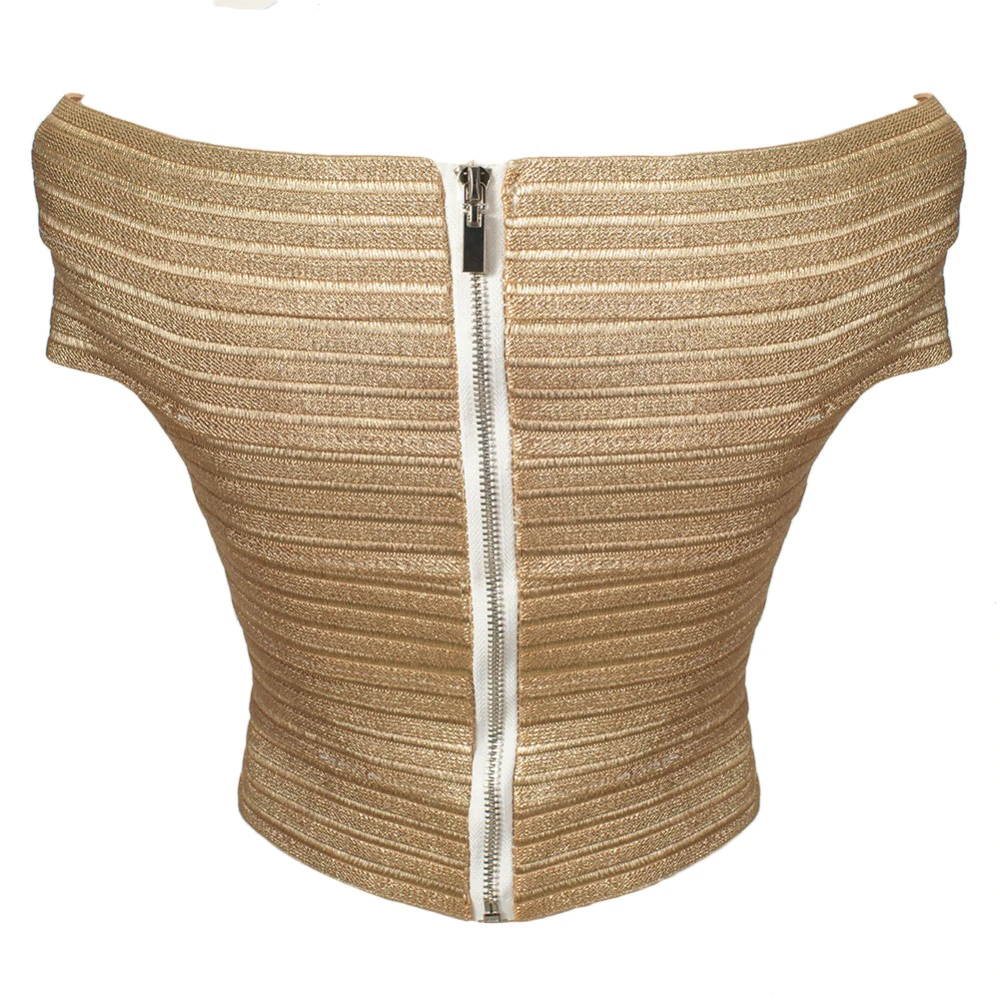 Dam Crop Top Kort Polyester Spandex-3