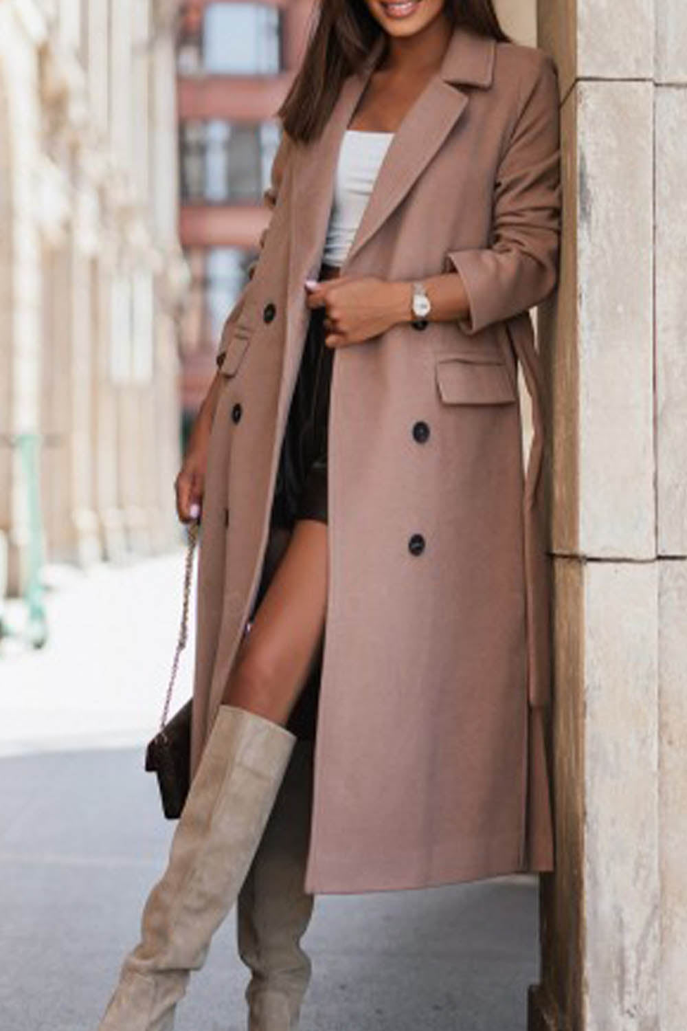 Damjacka Avslappnad Stil Hållbart Material för Dam 6