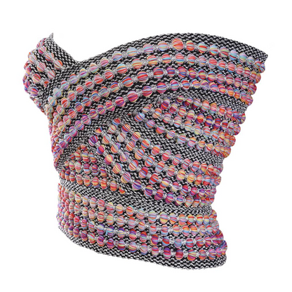 Dam Topp Beskuren Ränder Acetatpolyester-2