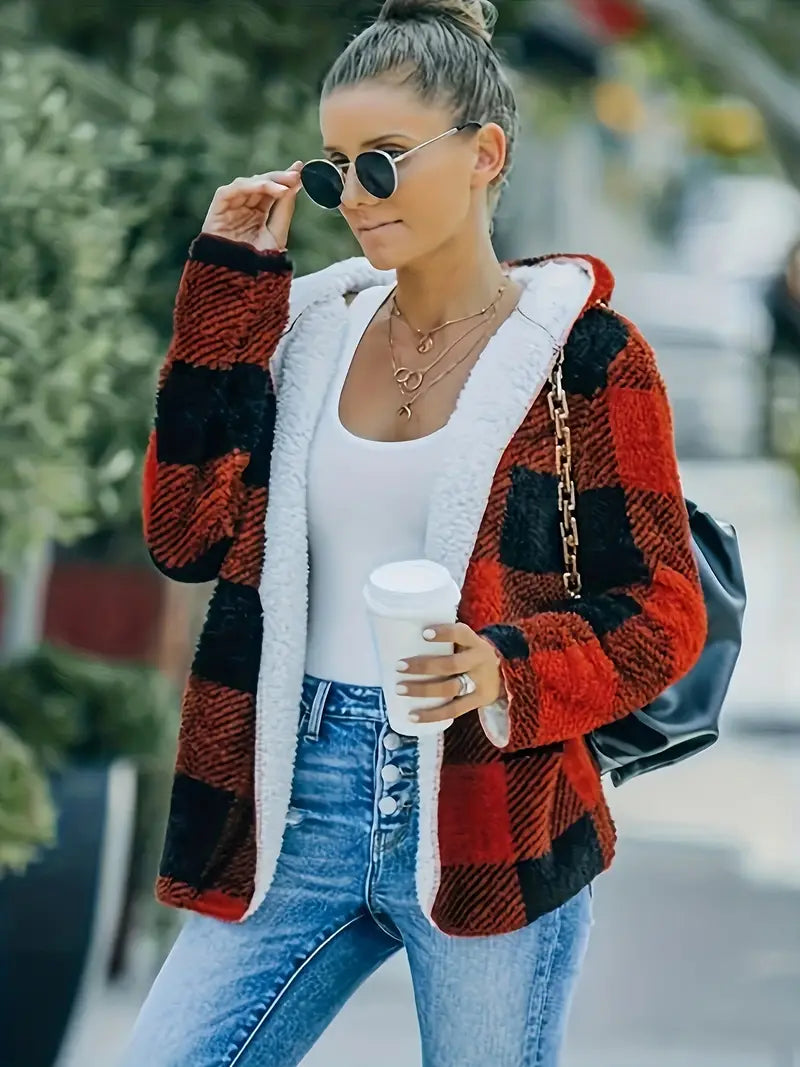 Variant image for Dam Kappa Plus Size Röd Fleece-1