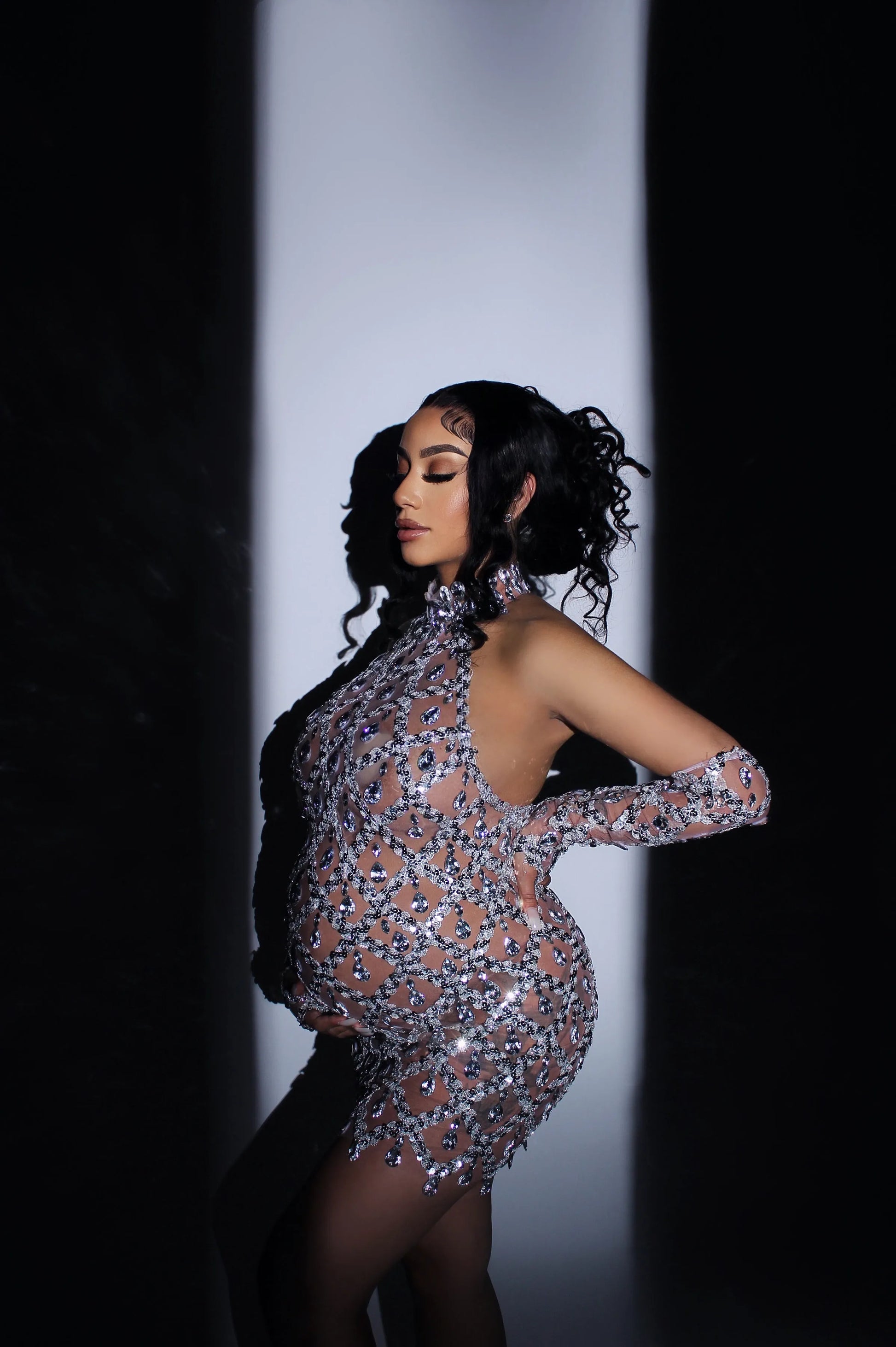 Dam Maxiklänning Elegant Högkvalitativt Tyg 5