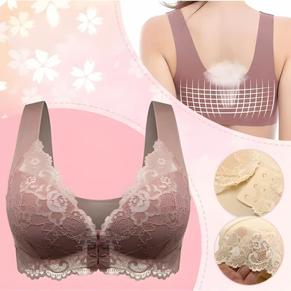 Dam Bralette BH Trådlös Spets Polyamid 3