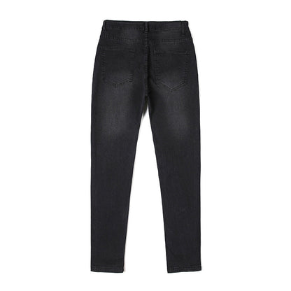 Herr Slim-Fit Pennbyxor Urban Stil Högkvalitativ Bomull-3
