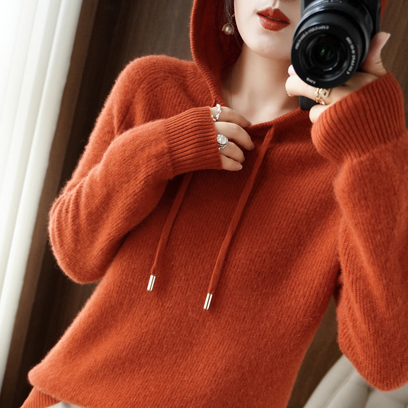Lång Hoodie Dam i 100% Bomull – Avslappnad Passform med Huva, Modern Design för Vardagsbruk 14