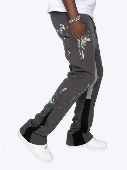 Variant image for Dam Flare Sweatpants Färgstänkt Bomull-11