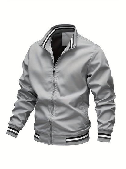Variant image for Herrjacka Bomber Randig Polyester för Höst och Vår-43