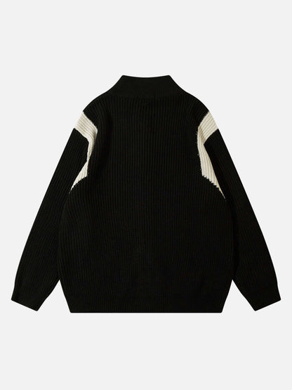 Herrjacka Vävd Med Blixtlås Polyester Klassisk Stil-2