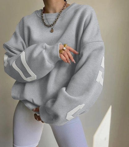 Variant image for Dam Hoodie Avslappnad Stil Mjuk Fleece-5