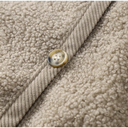 Kvinnors Knappkardigan Medelstor Längd Stickad Akryl-6