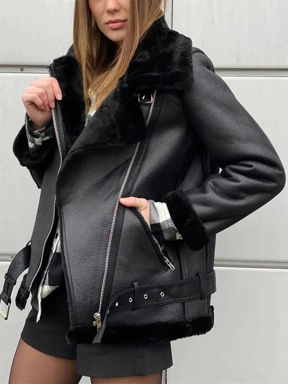 Damjacka Retro Stil Mjuk Högkvalitativt Material-2