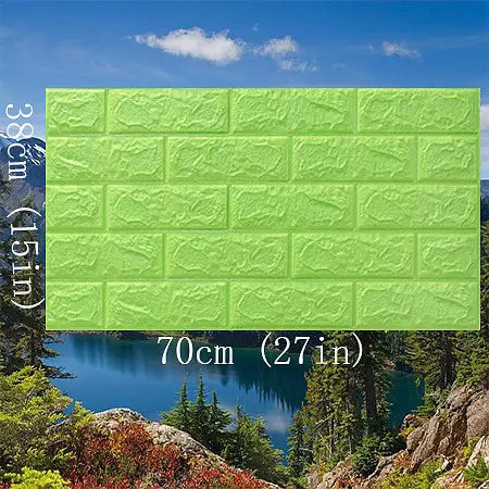 Variant image for Väggdekoration 3D Klistremerker Självhäftande Skum 70x38 cm-5
