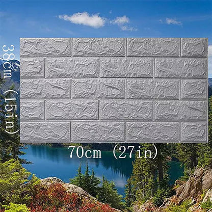 Väggdekoration 3D Klistremerker Självhäftande Skum 70x38 cm-1