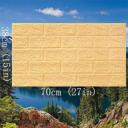 Väggdekoration 3D Klistremerker Självhäftande Skum 70x38 cm-6