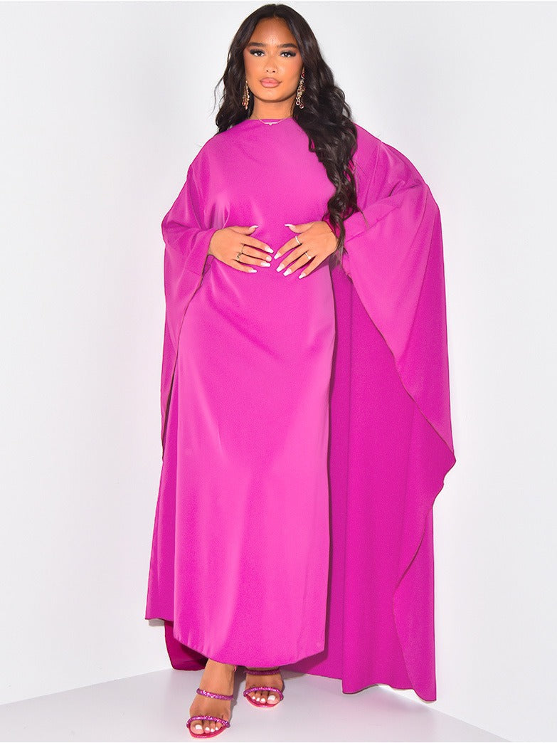 Kvinnors Klänning Avslappnad Passform Polyester Klockärmar-5