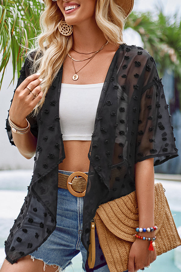 Variant image for Dam Festtoppar Transparent Polyester Lösa Passform-9