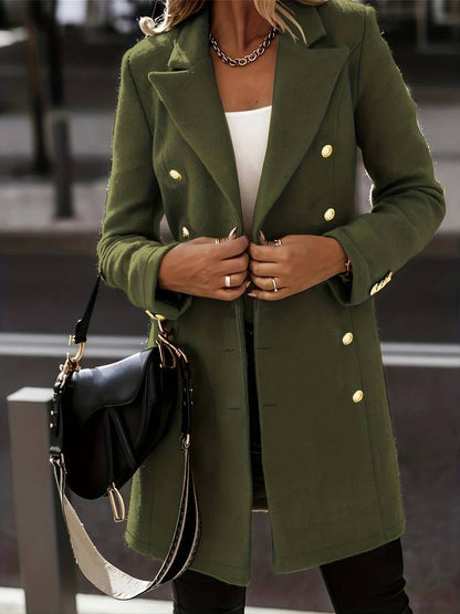 Variant image for Svart Kappa Dam Minimalistisk Vinterkappa Högkvalitativt Material-5