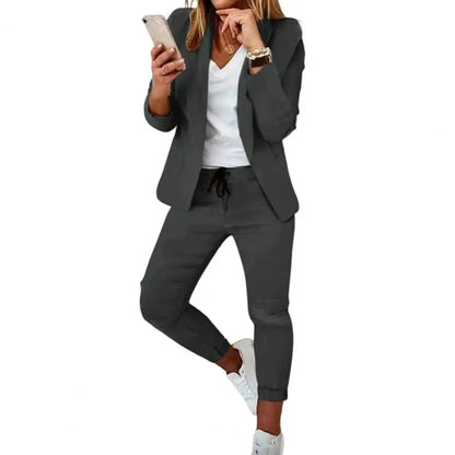 Kvinnors Kostym Elegant Design Lyxigt Material-6