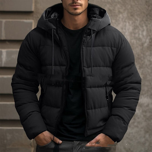 Damjacka Nedjacka Med Huva Justerbar Passform Tjockt Quiltat Material-1
