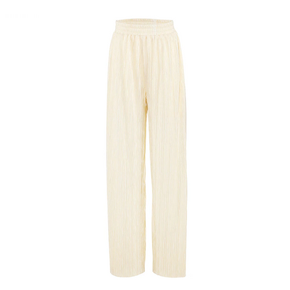 Dam Byxor Plisserade Vida Ben med Resår i Midjan Polyester Snygga Byxor-4