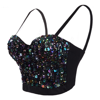 Kvinnors Bustier Topp Mousserande Kort Snitt Elegant Festtop-2