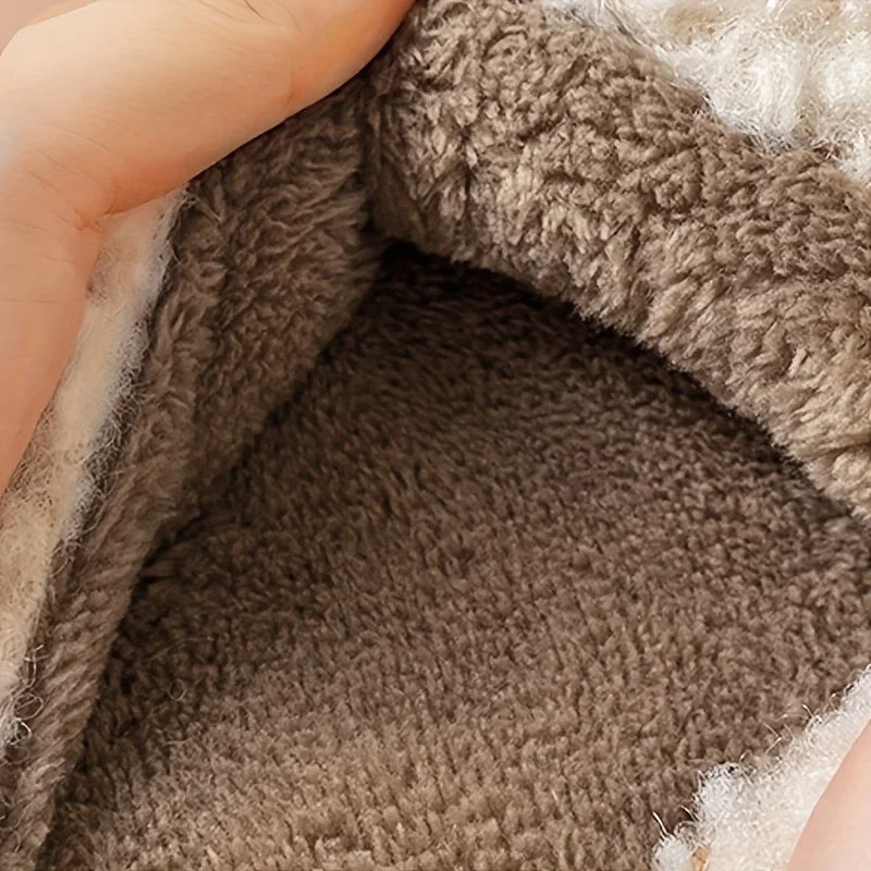 Unisex Tofflor Plysch Mjuk Inomhus Komfort-2