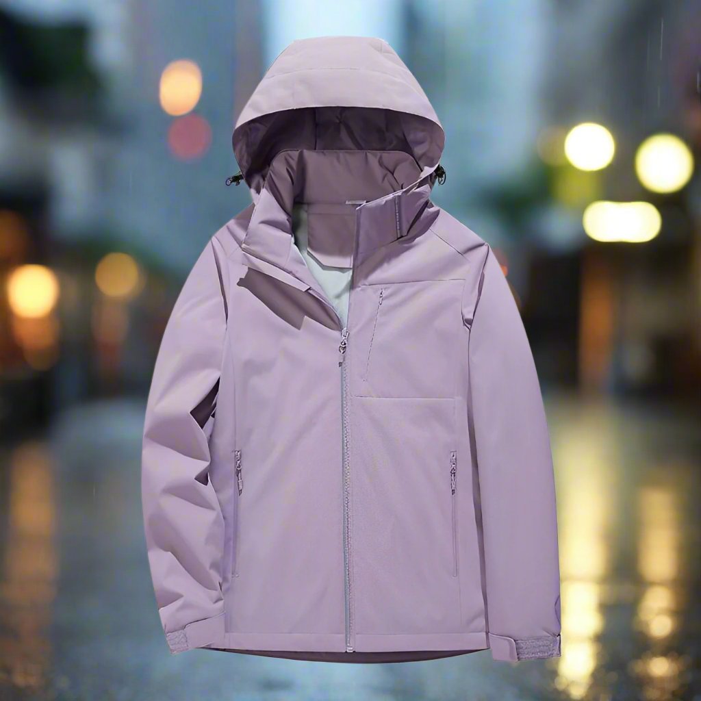 Dam Fleecejacka Vattenavvisande Fleece med Fickor-3