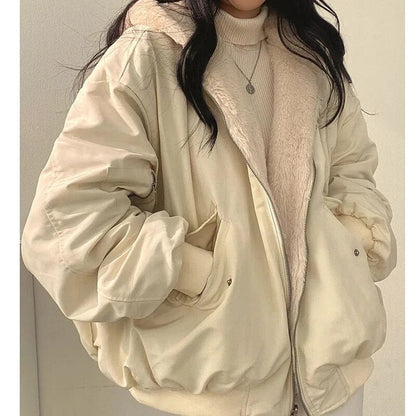 Dam Nedjacka med Pälsdetalj Vattenavvisande Polyester-4