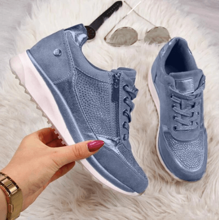 Kvinnors Sneakers Ortopedisk Mocka Bekväm Design 2