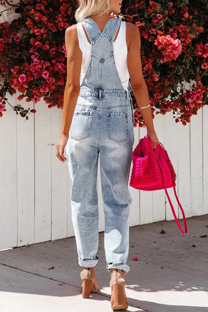 Dam Overall Klassisk Design Hållbar Denim 2