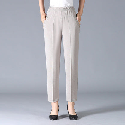 Herrbyxor Slim Fit Hög Kvalitet Polyester Bomull-1