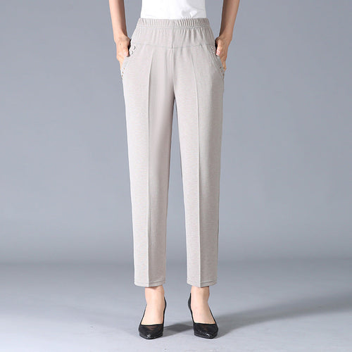 Herrbyxor Slim Fit Hög Kvalitet Polyester Bomull-1