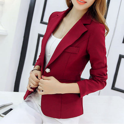 Variant image for Dam Blazer Slim Fit Bomull Polyester Elegant Kontorsstil-43