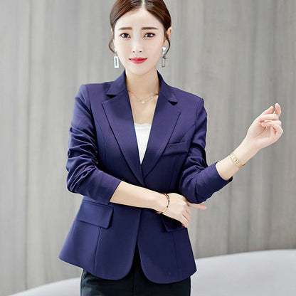 Variant image for Dam Blazer Slim Fit Bomull Polyester Elegant Kontorsstil-55